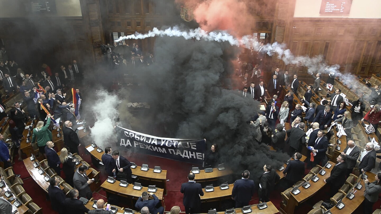 Serbia: Lawmakers Injured in Parliament Amidst Political Unrest