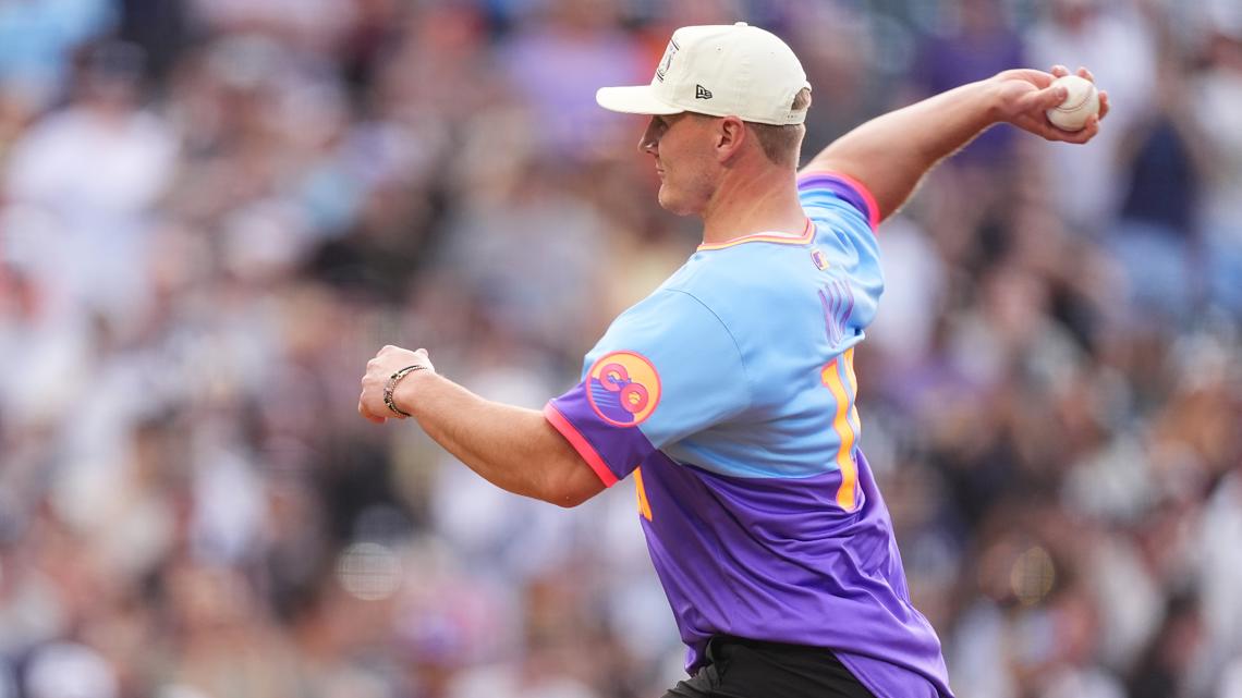 Bo Nix Throws Perfect First Pitch at Rockies Game: FYM News