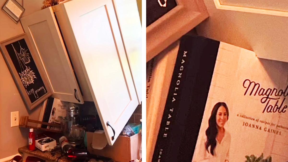Joanna Gaines Cookbook Saves Dishes When Cabinet Falls | FYM News