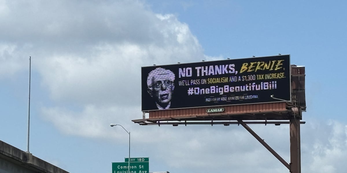 Mike Johnson vs. Bernie Sanders: Shreveport Billboard Sparks Debate on Oligarchy