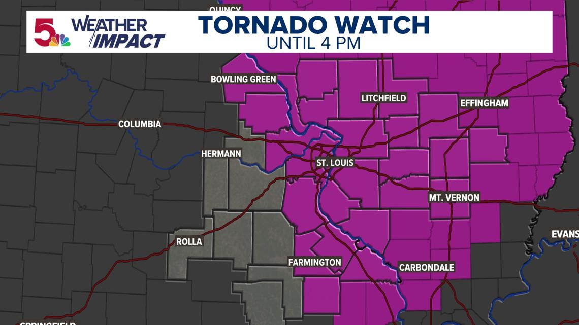St. Louis Tornado Risk Wednesday: Tornado Watch Issued