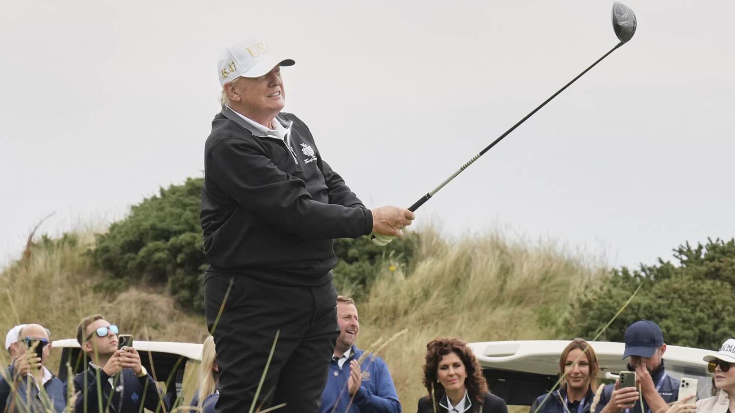 Trump Opens New Golf Course in Scotland Amid Family Brand Promotion