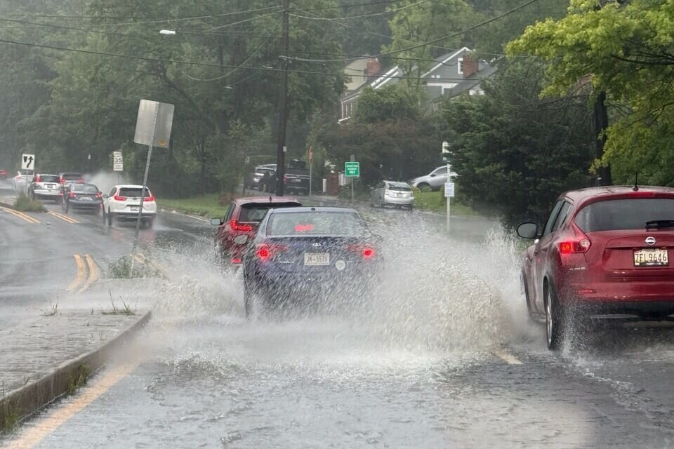Sticky and Stormy Saturday in DC: Is Chevy Chase Flooding Next?