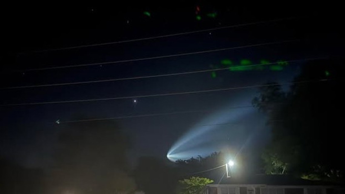 South Carolina Residents Spot Strange Light During SpaceX Launch