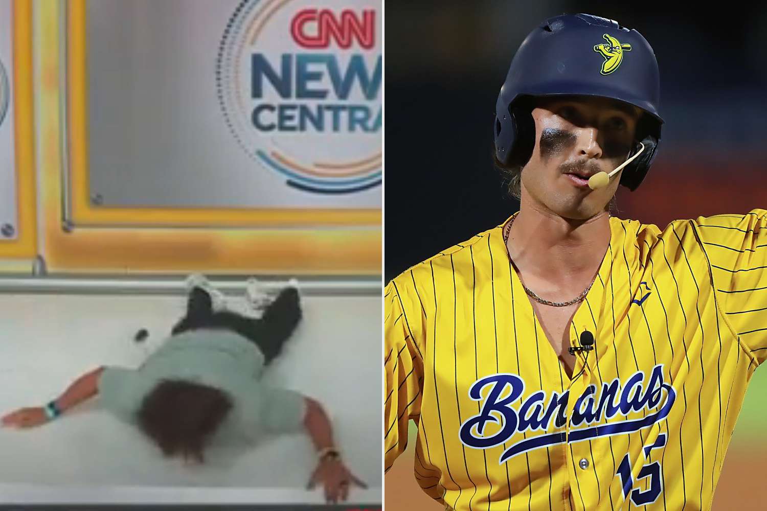 Savannah Bananas’ Player Faceplants on CNN: A Baseball Blooper