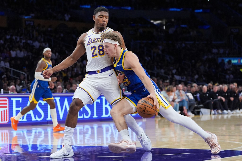 Warriors vs Lakers: Podziemski and Kuminga Shine as Curry and James Sit