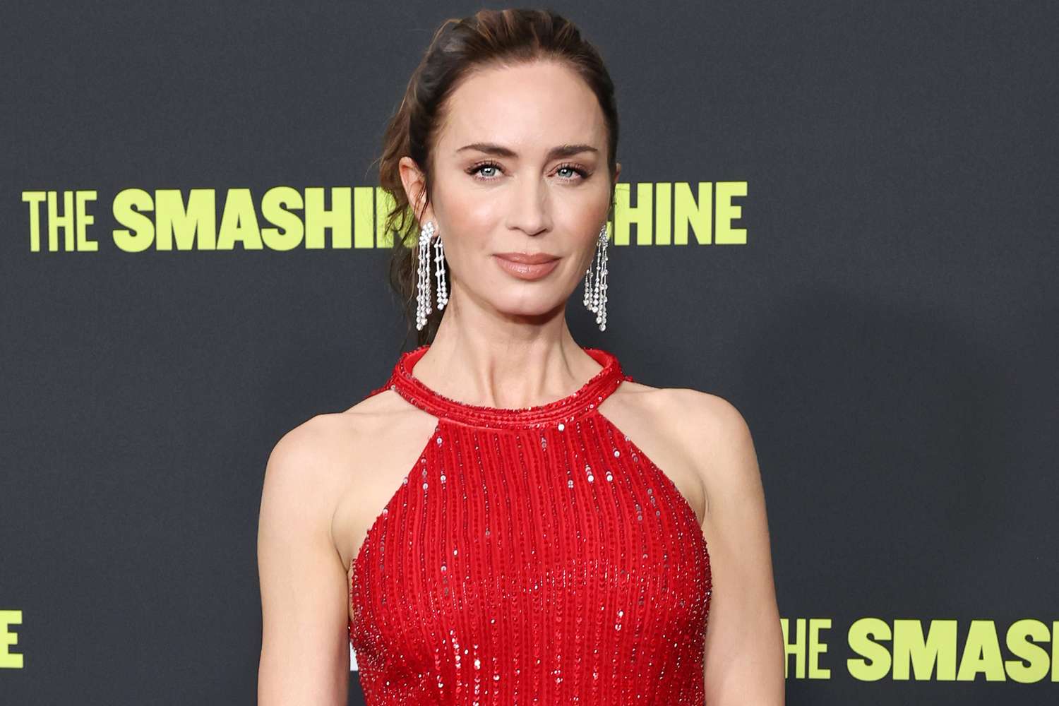 Emily Blunt Dazzles in Red Gown with $280,000 Diamond Jewelry | FYM News
