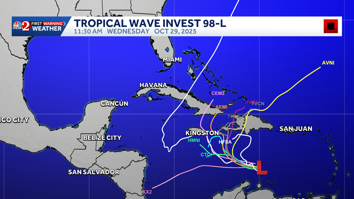 Tracking Invest 98-L: Maps, Models and Melissa’s Possible Development